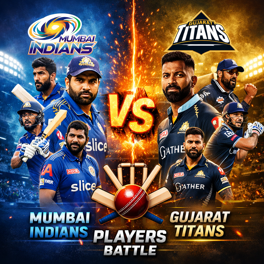 Mumbai Indians vs Gujarat Titans Players – Complete Team Overview