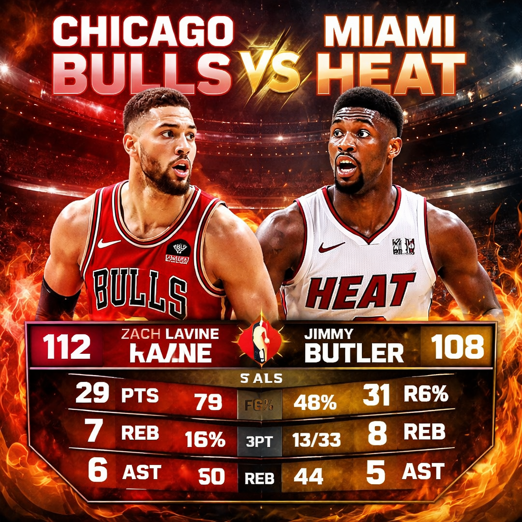 chicago bulls vs miami heat match player stats