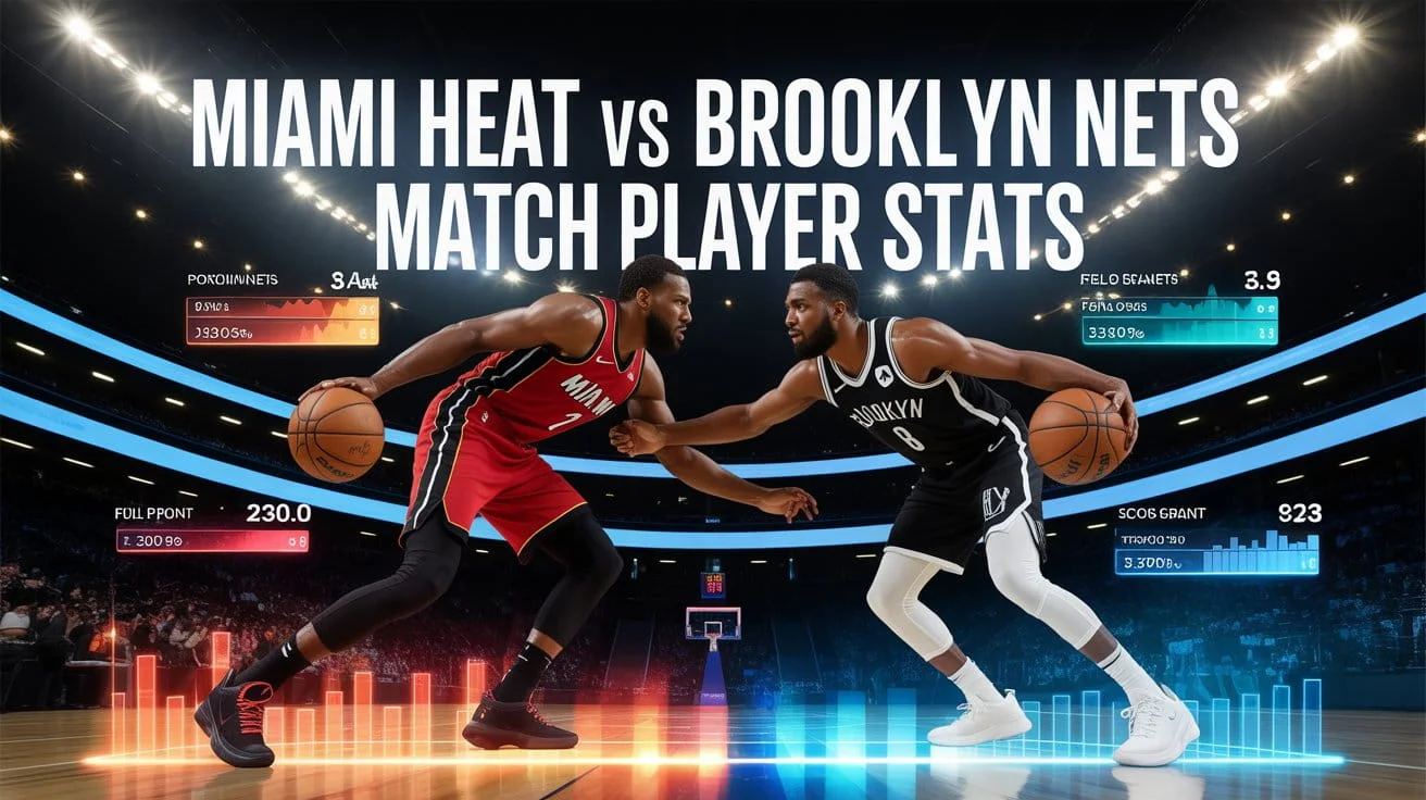 miami heat vs brooklyn nets match player stats