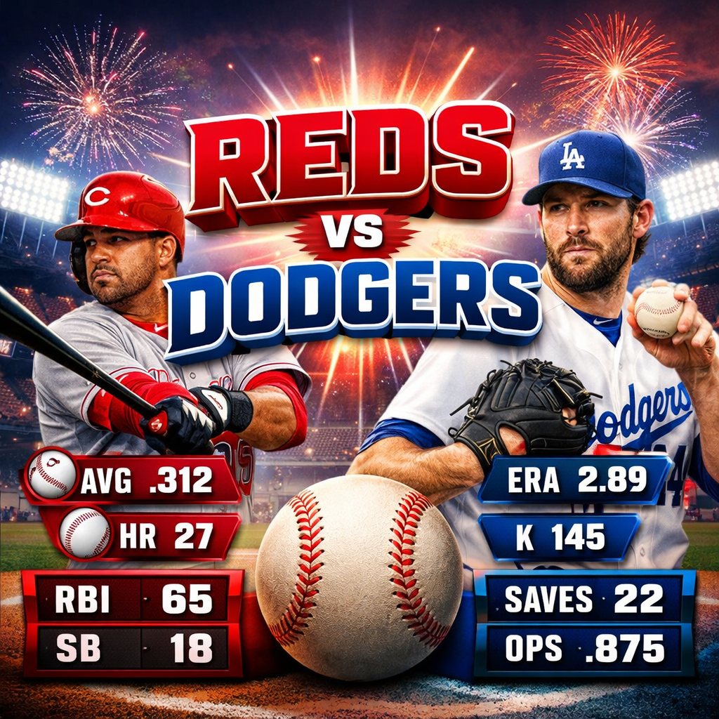Cincinnati Reds vs Dodgers Match Player Stats Overview