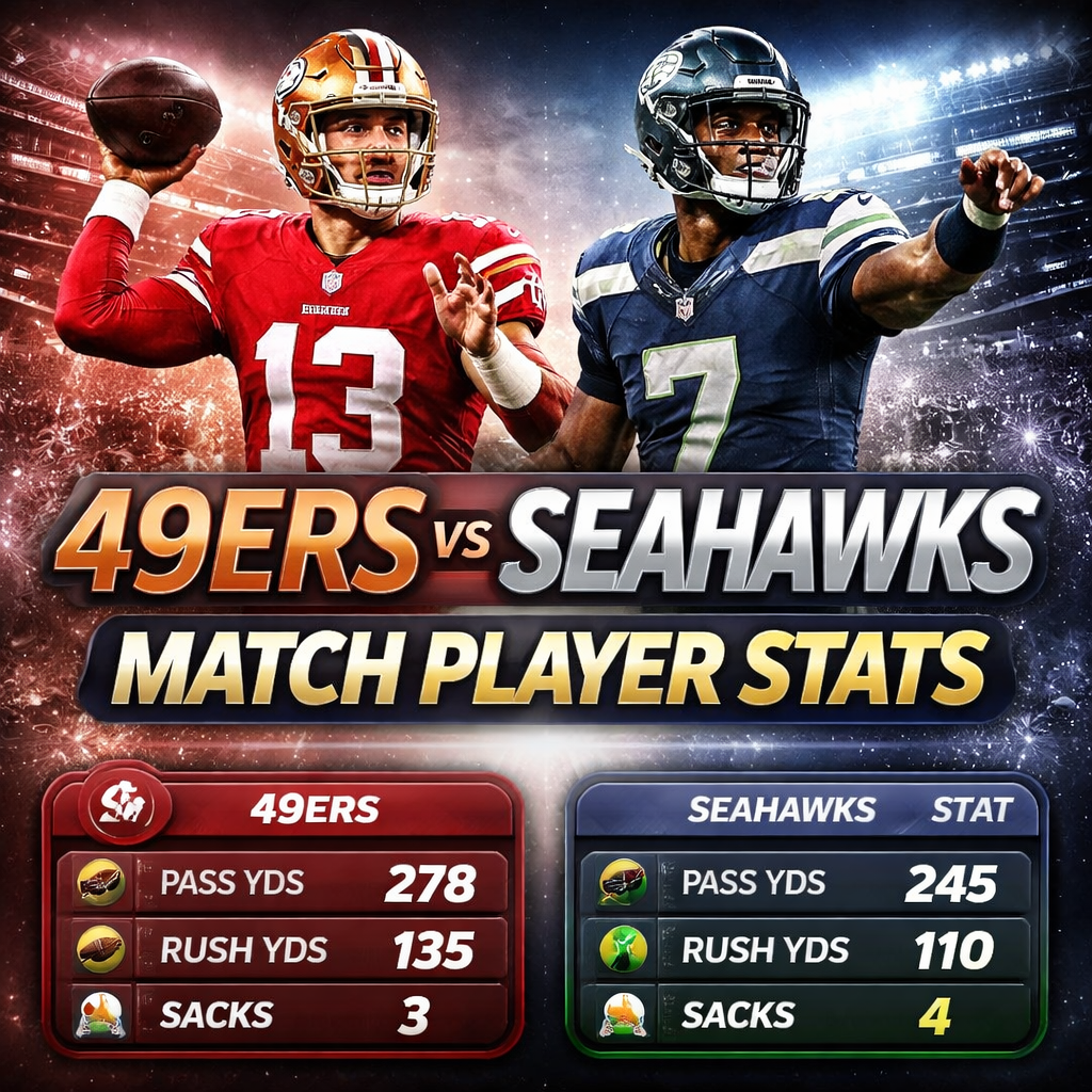 49ers vs Seahawks Match Player Stats Breakdown