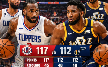 la clippers vs utah jazz match player stats