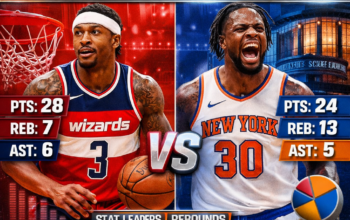 washington wizards vs knicks match player stats