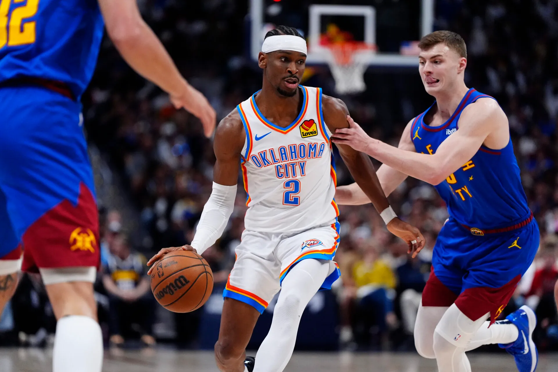 okc thunder vs denver nuggets match player stats