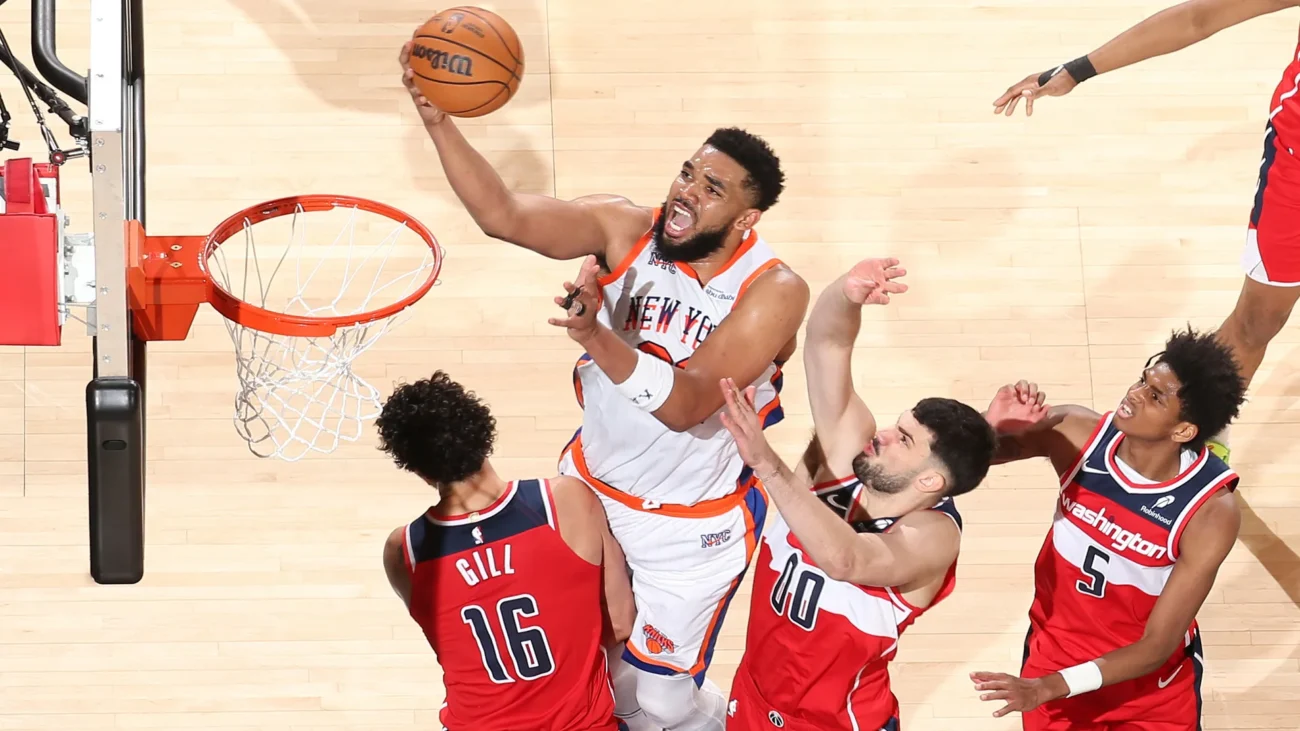 washington wizards vs knicks match player stats